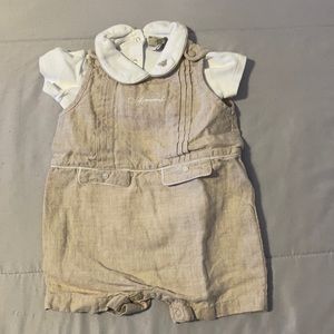 Armani baby shorts onesie